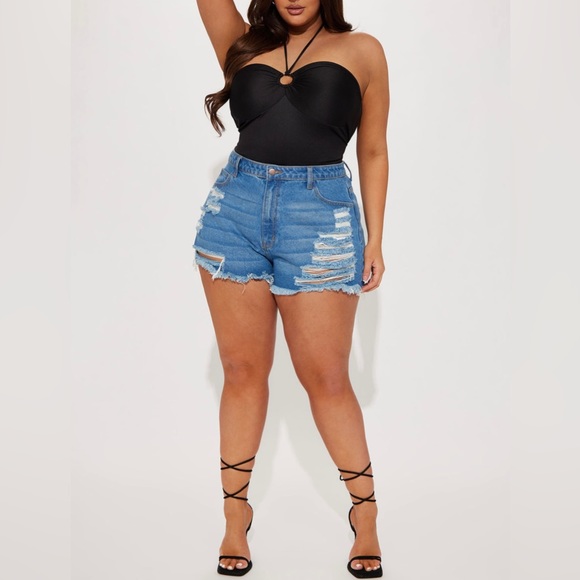 Fashion Nova Tops - Hazel Halter Bodysuit